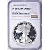 Image 1 : 1995-P AMERICAN SILVER EAGLE, NGC PF69 ULTRA CAMEO