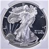 Image 2 : 2000-P AMERICAN SILVER EAGLE, NGC PF69 ULTRA CAMEO