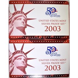 2-2003 U.S. SILVER PROOF SETS