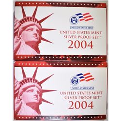 2-2004 U.S. SILVER PROOF SETS