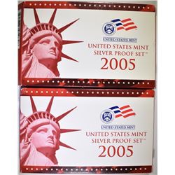 2-2005 U.S. SILVER PROOF SETS