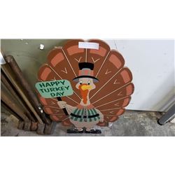 3FT TURKEY DAY LAWN DECORATION