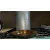 Image 3 : HAND HAMMERED GALVANIZED COAL BUCKET AND HAND HAMMERED GOLD PAN