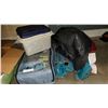 Image 1 : WOODS QUEENSIZE BED, 2 CAMP CHAIRS, AND COOLER