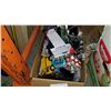Image 2 : BOX OF HOUSEWARES, AND NEW AND ANTIQUE FIGURES