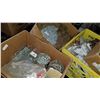 Image 2 : YELLOW CRATE OF SHOP HARDWARE AND BOXES OF NAILS