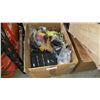 Image 1 : LARGE BOX OF SLOT CAR TRACK W/ CARS AND ACCESSORIES