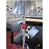 Image 2 : MODERN CHROME TABLE LAMP WITH SHADE