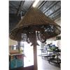 Image 2 : DECORATIVE FLOOR LAMP WITH WICKER SHADE