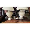 Image 2 : PAIR OF LARGE DECORATIVE POTTERY TABLE LAMPS