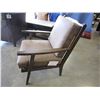 Image 2 : NEW MODERN ASHLEY WOOD FRAMED ACCENT CHAIR, REMOVABLE CUSHIONS, RETAIL $869