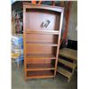 Image 1 : ASHLEY FLOOR MODEL MISSION OAK STYLE BOOKSHELF, APPROX 6 FT