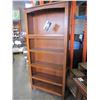 Image 2 : ASHLEY FLOOR MODEL MISSION OAK STYLE BOOKSHELF, APPROX 6 FT