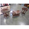 Image 1 : 3 PIECE MODERN GLASSTOP COFFEE TABLE SET