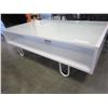 Image 2 : MODERN WHITE GLASSTOP COFFEE TABLE