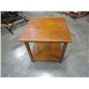 Image 1 : 2 TIER WALNUT END TABLE