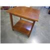Image 2 : 2 TIER WALNUT END TABLE