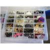 Image 2 : TWO SMALL TOTES OF JEWELRY MAKING SUPPLIES