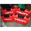Image 2 : LOT OF HILTI TOOL CASES