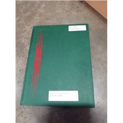 GREEN FULL BINDER WORLD WIDE BUTTERFLY STAMPS