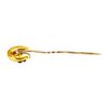 Image 2 : Horseshoe and Clover Stick Pin - 10KT Rose Gold