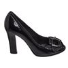 Image 7 : Fendi Black Patent Leather Peep Toe Buckle Heels