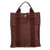 Image 1 : Hermes Brown Canvas Fourre Tout Cabas Tote Backpack