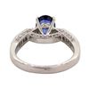 Image 3 : 1.78 ctw Sapphire and Diamond Ring - 18KT White Gold
