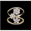 Image 2 : 2.12 ctw Diamond Ring - 14KT White and Yellow Gold