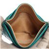 Image 7 : Chanel Turquoise Blue Lambskin Leather Camellia Flower Embossed Cardholder