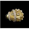 Image 1 : 14KT Yellow Gold 0.98 ctw Diamond Ring