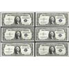 Image 1 : Lot of (6) 1935E $1 Silver Certificate Notes