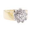 Image 1 : 1.04 ctw Diamond Ring - 14KT Yellow And White Gold