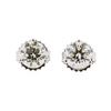 1.43 ctw Diamond Earrings - 14KT White Gold