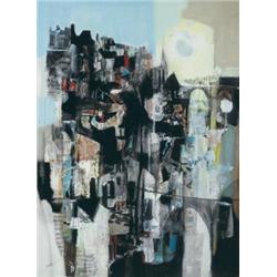 George Campbell RHA (1917-1979) CATHEDRAL TOWN sig