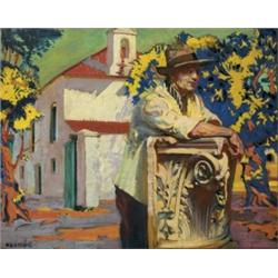 Seán Keating PRHA HRA HRSA (1889-1977) MAN LEANING