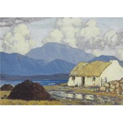 Paul Henry RHA (1876-1958) COTTAGES ON KILLARY BAY