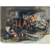 Image 1 : George Campbell RHA (1917-1979) TWO CATS signed lo