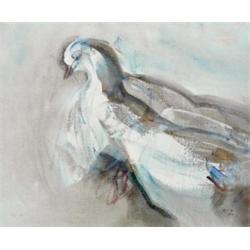 Louis le Brocquy HRHA (b.1916) WOUNDED PIGEON sign