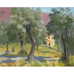 Phoebe Donavan (1902-1998) HOUSE AMONG THE OLIVE G
