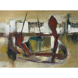 Richard Kingston RHA (1922-2003) OLD HARBOUR, WEXF