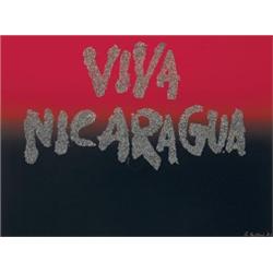 Robert Ballagh (b.1943) VIVA NICARAGUA signed and 