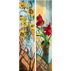 Gerard Byrne (b.1958) SUNFLOWERS and POTTED PLANTS