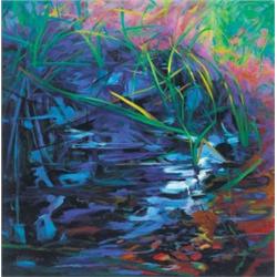 Eithne Carr RHA (b.1946) STILL WATERS signed lower