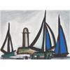 Image 1 : Markey Robinson (1918-1999) SAILBOATS AND LIGHTHOU