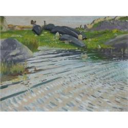 Maurice MacGonigal PRHA (1900-1979) CURRACHS, CONN