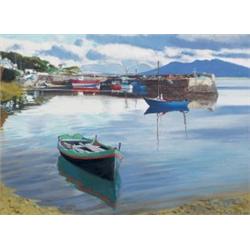 Cecil Maguire RHA RUA (b.1930) ROUNDSTONE HARBOUR 