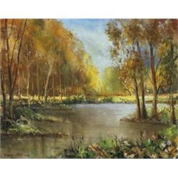 Norman J. McCaig (1929-2001) AUTUMN signed lower l