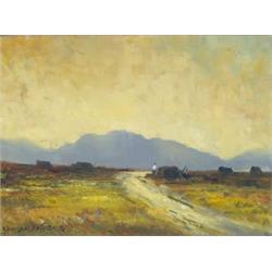 Norman J. McCaig (1929-2001) CONNEMARA PEAT BOG si