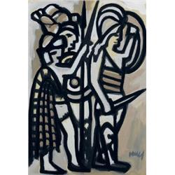 Markey Robinson (1918-1999) WARRIORS signed lower 